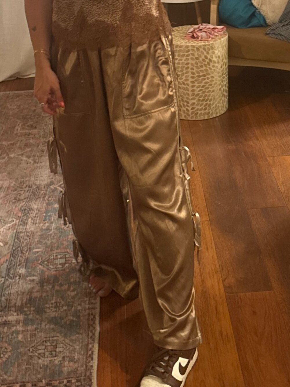 FP x Nigel Preston Satin Side Tie Pants - Size XS